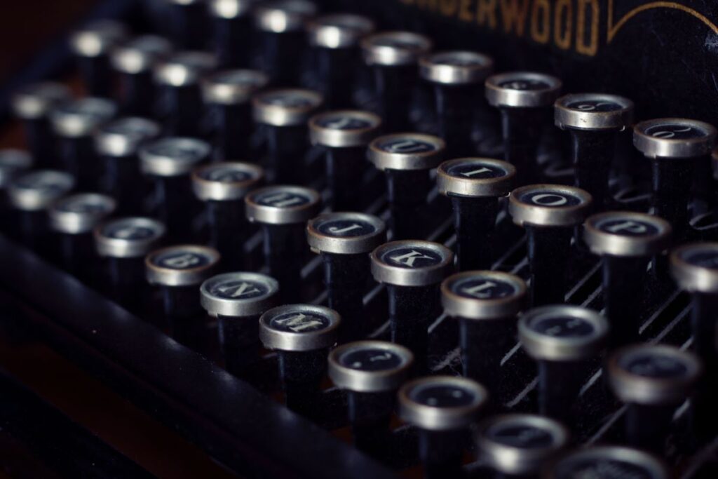 typewriter keys